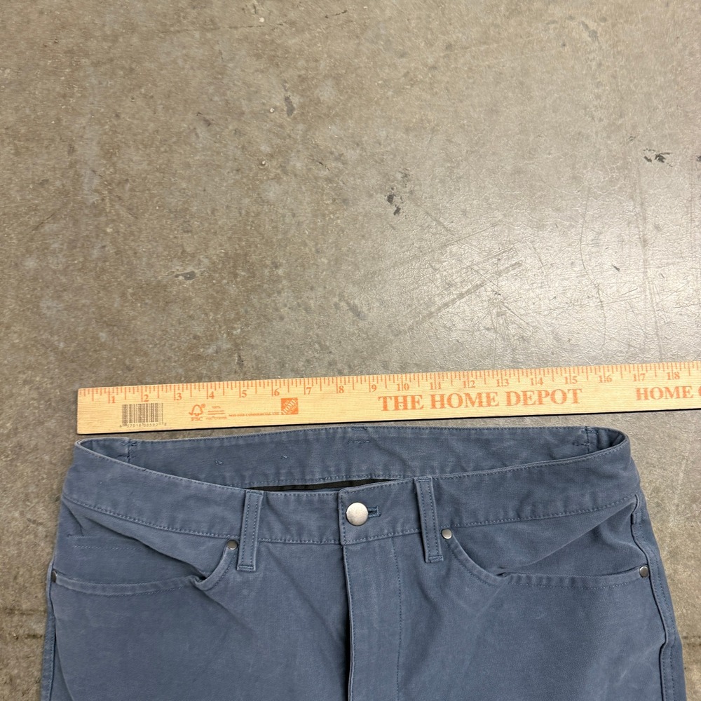 Lululemon ABC Pants Slim Fit Blue Gray 5 Pocket Trousers Mens 34x32 - Picture 7 of 10